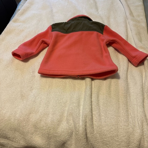 Nike baby fleece jacket full zip pockets Pink size 12 months - Picture 2 of 4